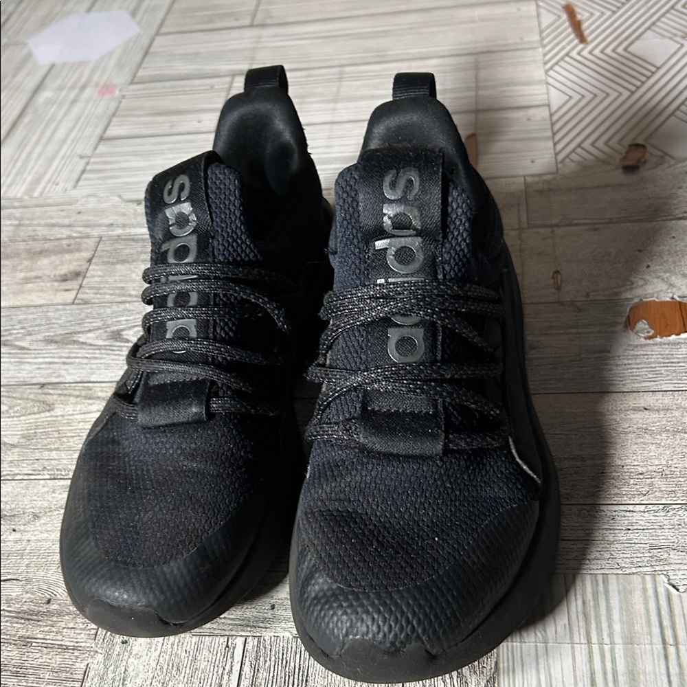 Adidas Black and Gray Athletic Shoes